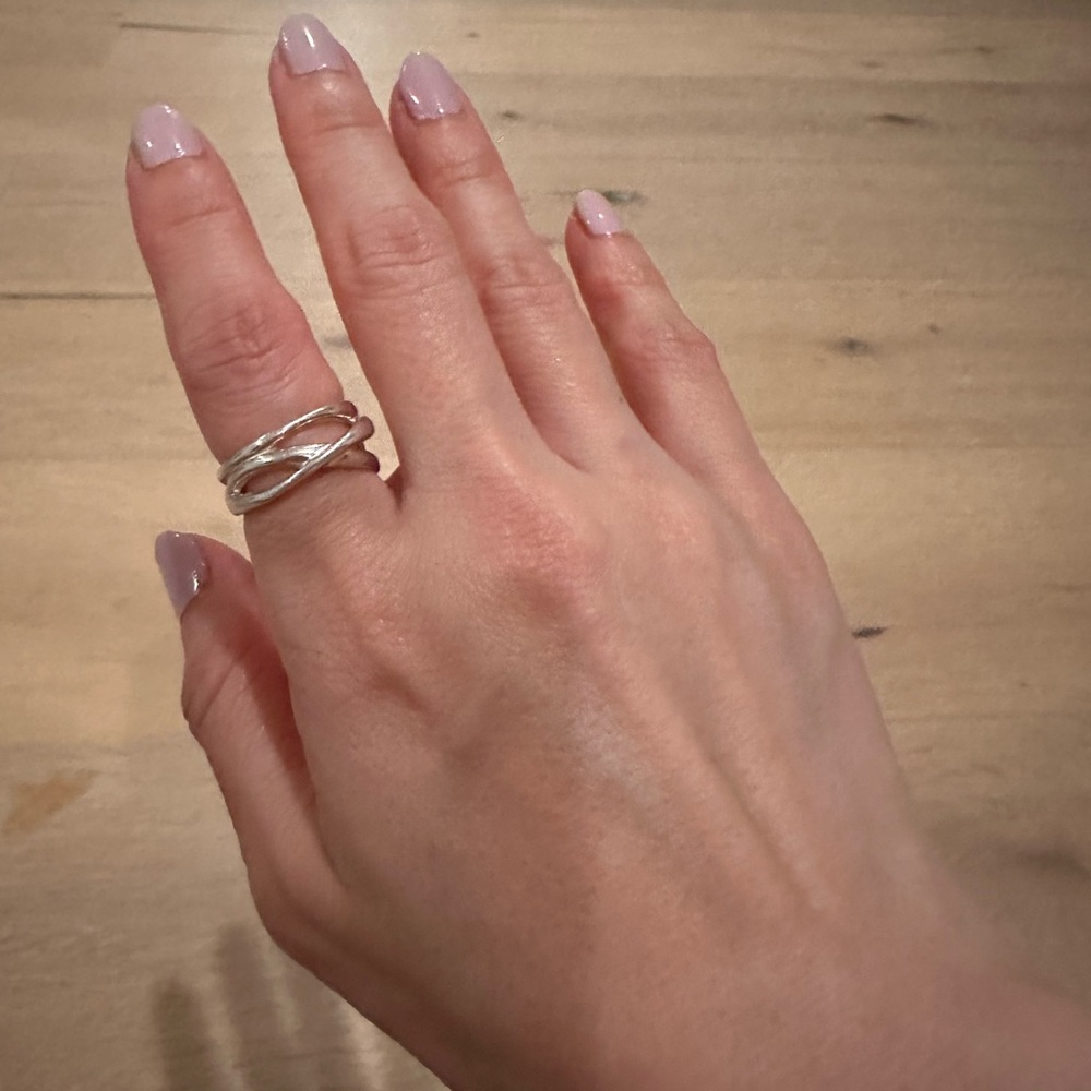 Monica Vinader sterling silver ring